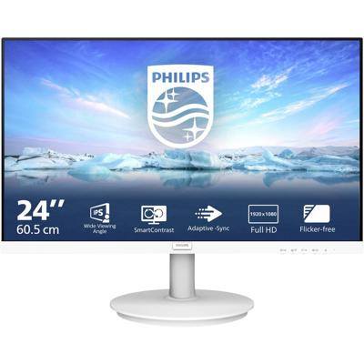 Philips 241V8AW LCD-monitor Energielabel E (A - G) 60.5 cm (23.8 inch) 1920 x 1080 Pixel 16:9 4 ms HDMI, VGA IPS LCD