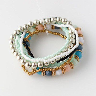 Vintage Boho Holiday Daily  Beads Bracelet