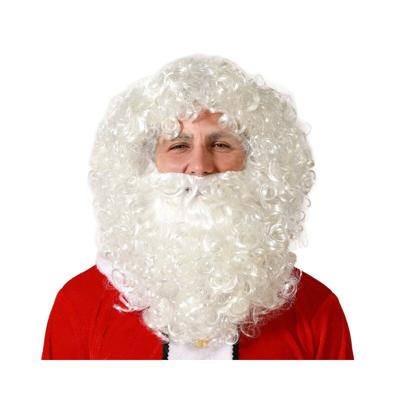 Pruik Kerstman Wit Baard