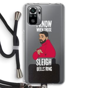 Sleigh Bells Ring: Xiaomi Redmi Note 10S Transparant Hoesje met koord