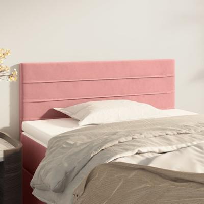 Hoofdbord 80x5x78/88 cm fluweel roze