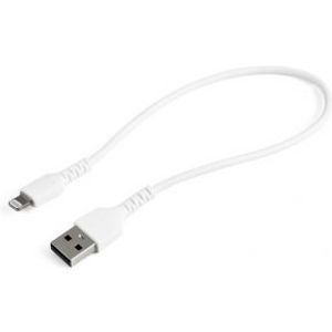 StarTech.com RUSBLTMM30CMW mobiele telefoonkabel Wit 0,3 m USB A Lightning