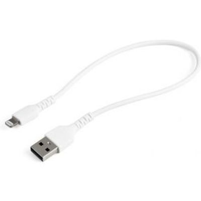 StarTech.com RUSBLTMM30CMW mobiele telefoonkabel Wit 0,3 m USB A Lightning