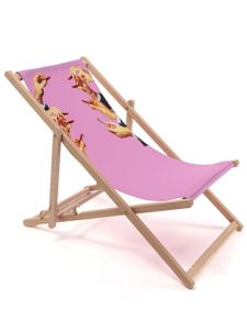 Seletti chaise à motif graphique - Rose