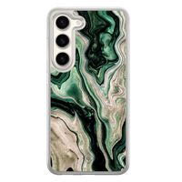 Samsung Galaxy S23 hybride hoesje - Green waves Samsung Galaxy S23 hybride hoesje - Green waves