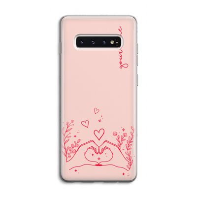 Love is in the air: Samsung Galaxy S10 4G Transparant Hoesje