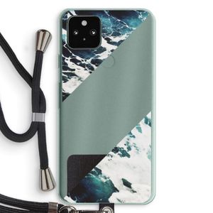 Golven: Pixel 5a 5G Transparant Hoesje met koord
