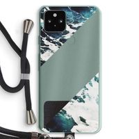 Golven: Pixel 5a 5G Transparant Hoesje met koord