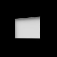Basic Basic spiegel rechthoek op houten paneel 80 x 80 x 2 cm - thumbnail