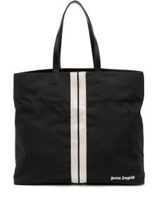 Palm Angels Track logo-print cotton tote bag - Noir