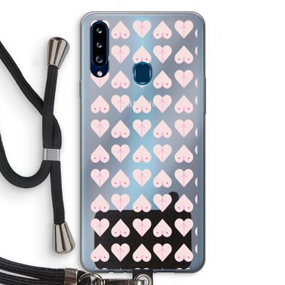 Ass 'n Titties: Samsung Galaxy A20s Transparant Hoesje met koord