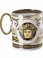 Versace mug Virtus Alphabet E en porcelaine - Blanc