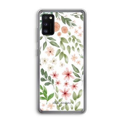 Botanical sweet flower heaven: Samsung Galaxy A41 Transparant Hoesje