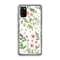 Botanical sweet flower heaven: Samsung Galaxy A41 Transparant Hoesje