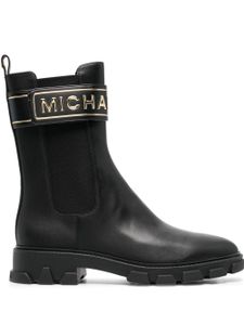 Michael Michael Kors bottes en cuir à logo embossé - Noir