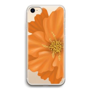 Orange Ellila flower: iPhone 7 Transparant Hoesje