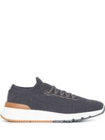 Brunello Cucinelli baskets en maille - Gris