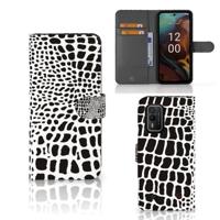 Nokia XR21 | Telefoonhoesje | Met pasjeshouder | Slangenprint