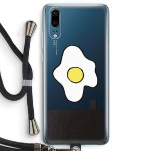 Spiegelei: Huawei P20 Transparant Hoesje met koord