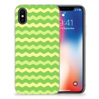 Apple iPhone X | Xs | TPU bumper | Waves Green Apple iPhone X | Xs | TPU bumper | Waves Green