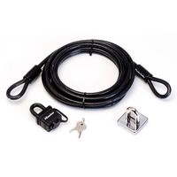 Masterlock Kit, kabel met hangslot en muuranker - 8271EURDAT 8271EURDAT - thumbnail