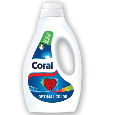 Coral Coral - Vloeibaar Wasmiddel - Optimal Color 1,25L - Gekleurde Was - 26 wasbeurten