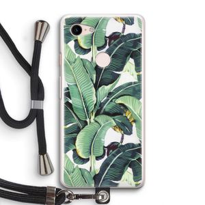 Bananenbladeren: Pixel 3 Transparant Hoesje met koord