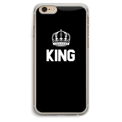 King zwart: iPhone 6 Plus / 6S Plus Transparant Hoesje