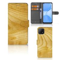 OPPO A73 5G | Book Style Case | Licht Hout