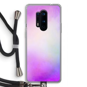 Clouds pastel: OnePlus 8 Pro Transparant Hoesje met koord