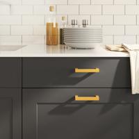 VidaXL Handvatten 10 st 96 mm roestvrij staal goudkleurig