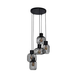 Giga Meubel - Hanglamp Charcoal - Getrapt Mix Metaal - 5-Lichts