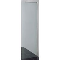 Crosswater Design S zijwand 80x195cm met 8mm helder veiligheidsglas zilver profiel DSLSP0800