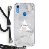 Ivory Marble: Huawei Y6s Transparant Hoesje met koord