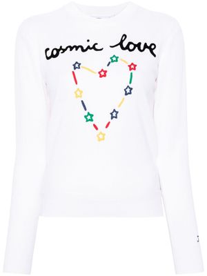 Rossignol pull Esther à broderies - Blanc