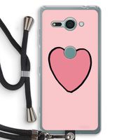 Hartje: Sony Xperia XZ2 Compact Transparant Hoesje met koord