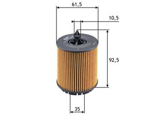 Oliefilter VALEO, u.a. für Opel, Cadillac, Saab, Hyundai, Chevrolet, Vauxhall, Fiat, Alfa Romeo