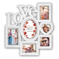ZEP Multifotolijst - wit - kunststof/glas - 6 foto's - decoratie - wonen - accessoires
