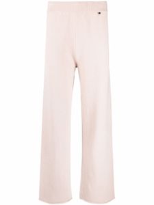 extreme cashmere pantalon droit en maille - Rose