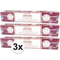 3x Nag Champa wierook Opium 15 gram