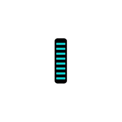 RRP Proguard bolt on v1 - front - sticker - mini - turquoise