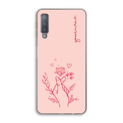 Giving Flowers: Samsung Galaxy A7 (2018) Transparant Hoesje