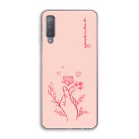 Giving Flowers: Samsung Galaxy A7 (2018) Transparant Hoesje