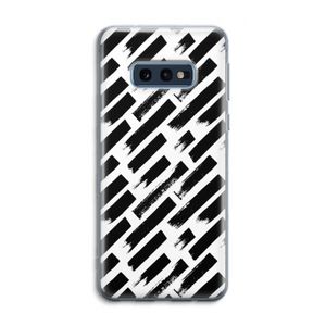 Zwarte vegen: Samsung Galaxy S10e Transparant Hoesje