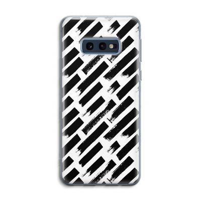 Zwarte vegen: Samsung Galaxy S10e Transparant Hoesje