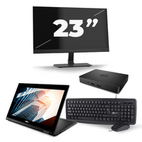 Dell Latitude 5289 - Intel Core i5-7e Generatie - 12 inch - 8GB RAM - 256GB SSD - Windows 11 + 1x 23 inch Monitor