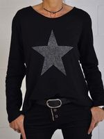 Casual Long Sleeve Printed T-shirt