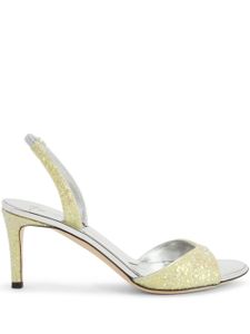 Giuseppe Zanotti sandales Lilibeth 70 mm à paillettes - Jaune