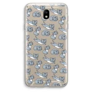 Poezen: Samsung Galaxy J7 (2017) Transparant Hoesje