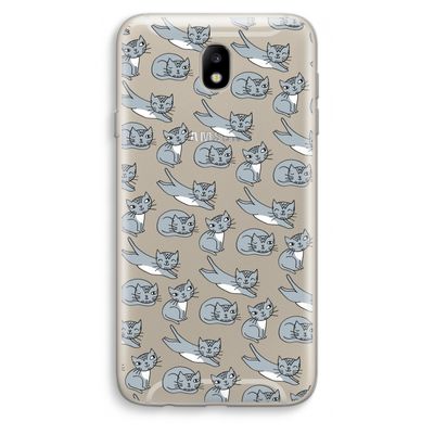 Poezen: Samsung Galaxy J7 (2017) Transparant Hoesje